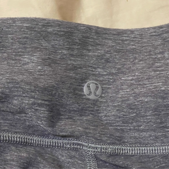 Lululemon Wunder Under Crop III Heahered Slate Leggings Size 6 - Picture 5 of 7